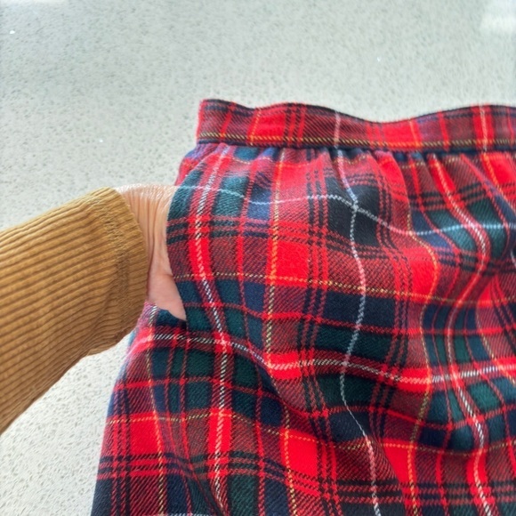 VTG Pendleton Skirt Tartan Plaid Wool Midi 14P Lined Pleaded Pockets Made in USA - Picture 7 of 13